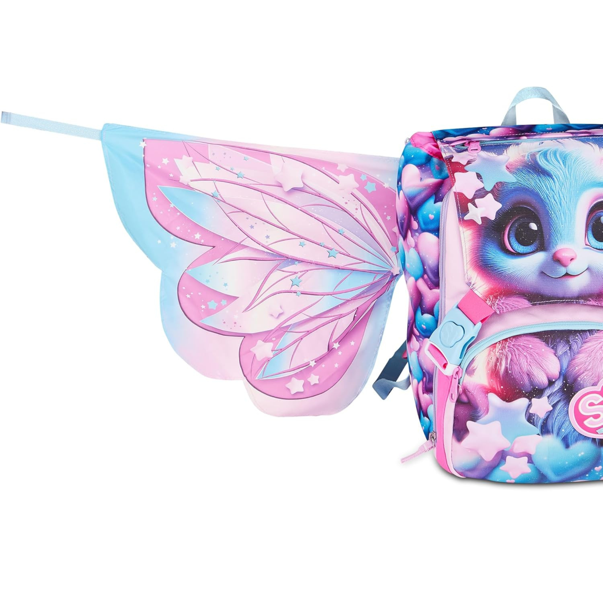 SJ Gang Zaino Scuola Estensibile Big Magical Fantasy Girl – Rosa 24L