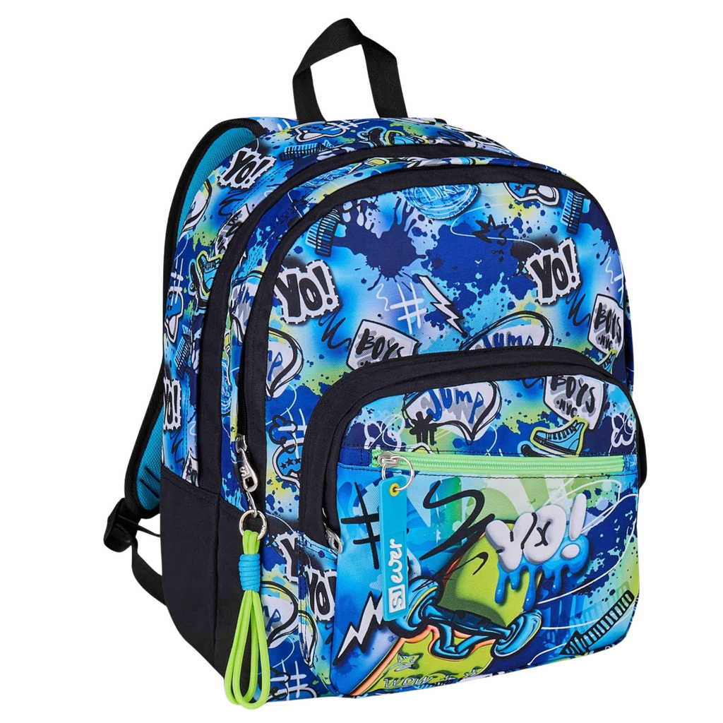 SJ Gang Style Jam Gang – Zaino Scuola  Ever Cloudy Blue, Azzurro, 31L