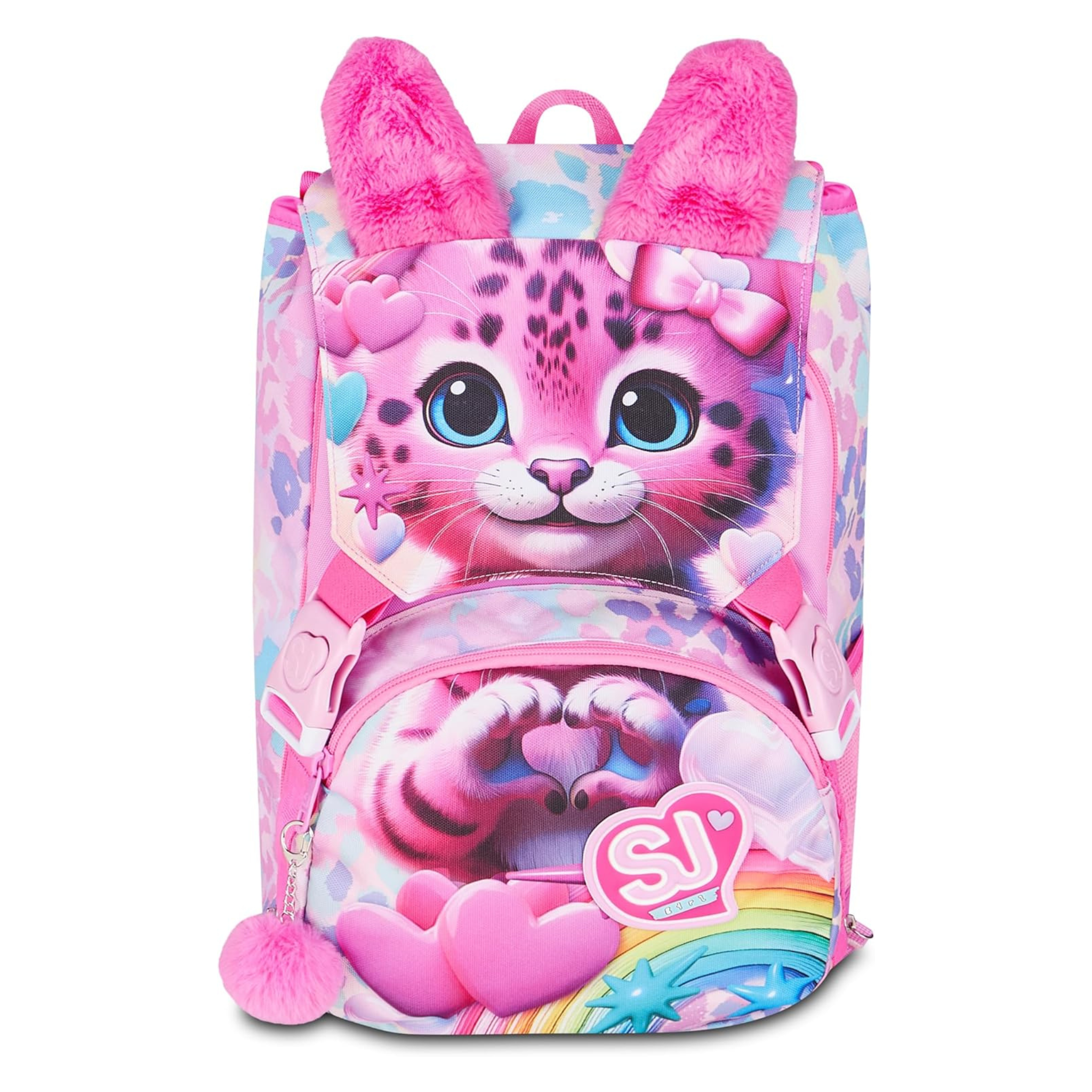 SJ Gang Zaino Scuola Estensibile Big Heart Buddy Girl – Rosa 24L