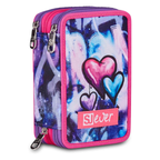 SJ Gang Style Jam Gang - Astuccio Scuola 3 Zip Ever Multiviolet