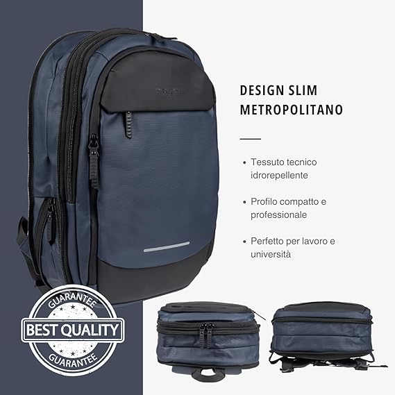 British Gentman & Co | Zaino Business Uomo Lavoro e Università Impermeabile