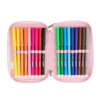 Astuccio glitterato 3 Zip Colourbook