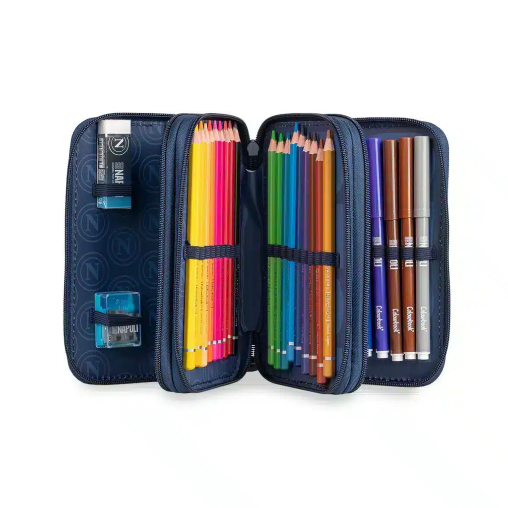 Astuccio SSC Napoli 3 zip - Colourbook