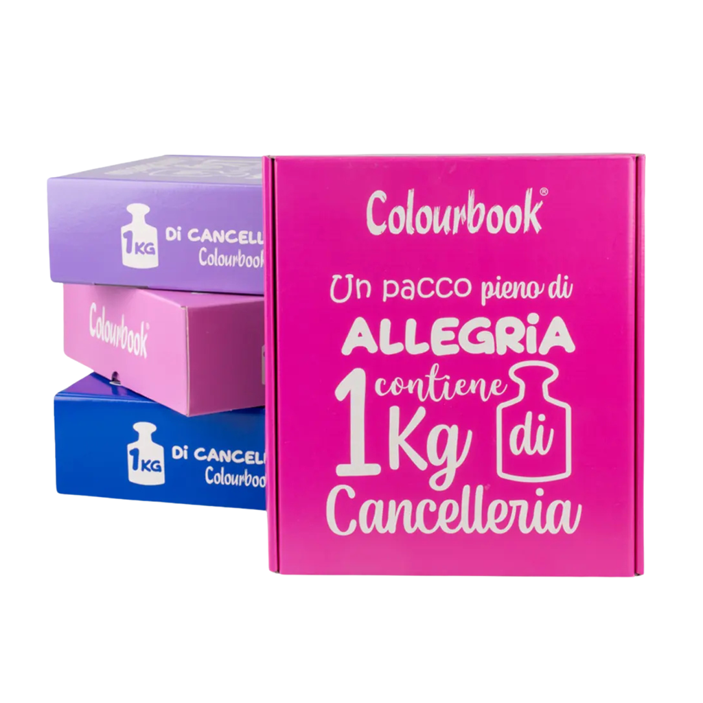 Box Allegria 1kg cancelleria assortita - Colourbook