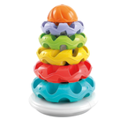 Clementoni Baby Stacking Rings, Anelli Impilabili, Torre di 5 Anellini, Bambini 6-36 Mesi