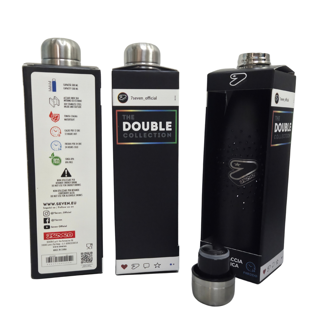 Seven Borraccia  Diamond Swarovski Termica 500 ml in Acciaio Inox 304