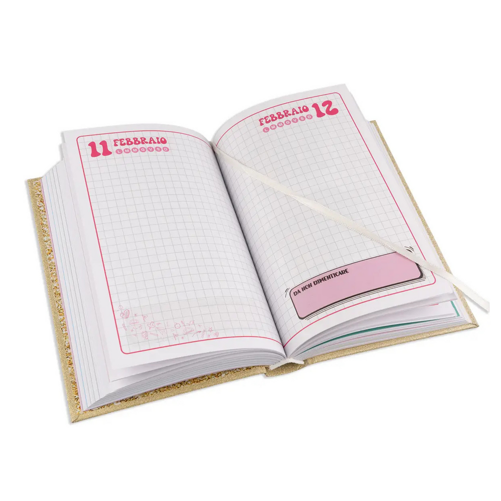 Diario scolastico Glitter 26/27 Colourbook
