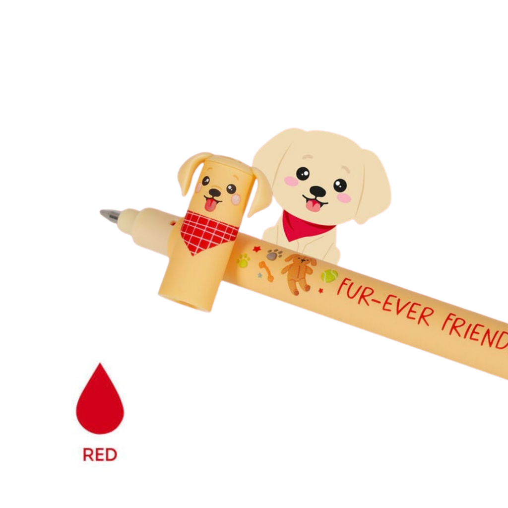 Legami Set di 3 Penne Cancellabili - Erasable Pen - Fur-ever Friends