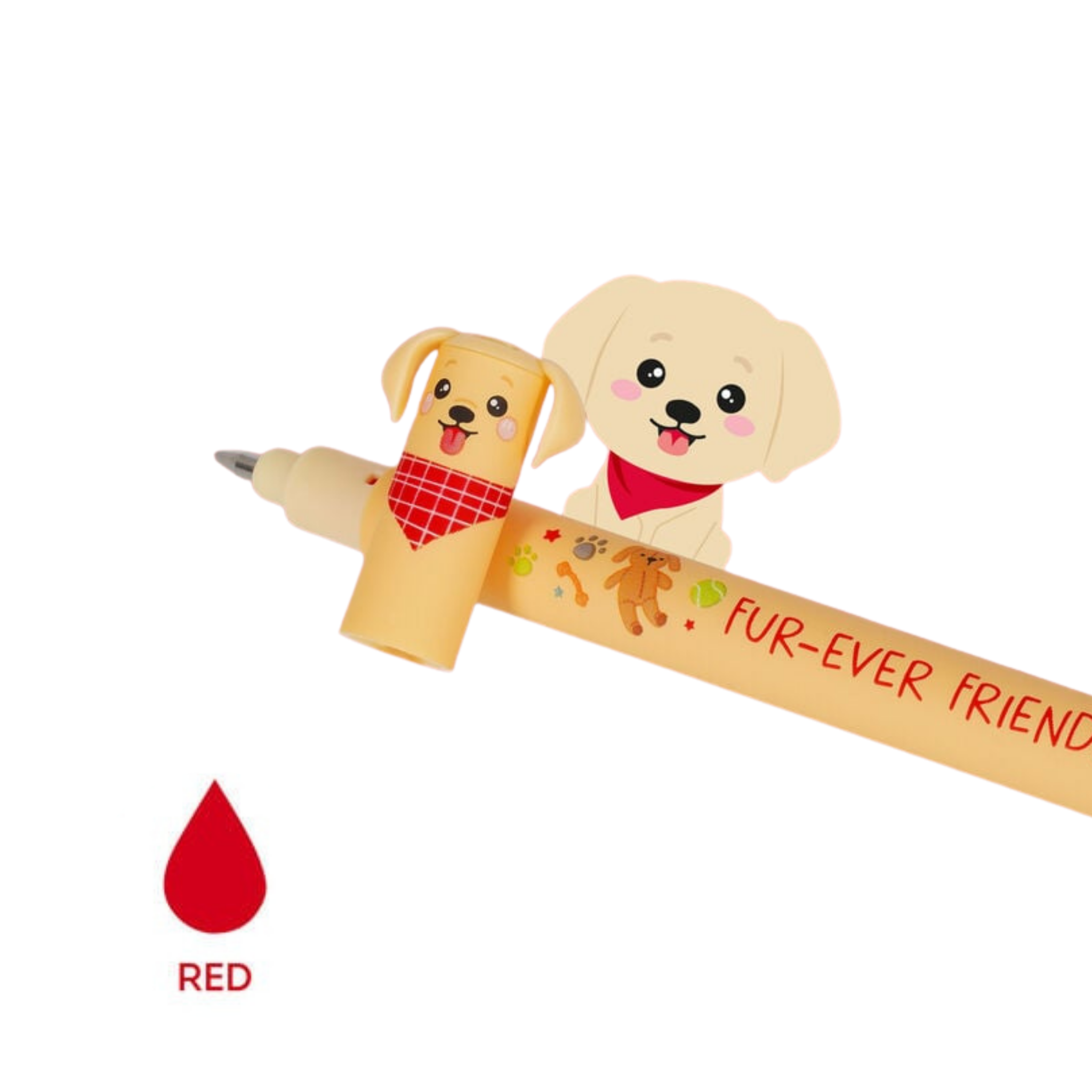 Legami Set di 3 Penne Cancellabili - Erasable Pen - Fur-ever Friends