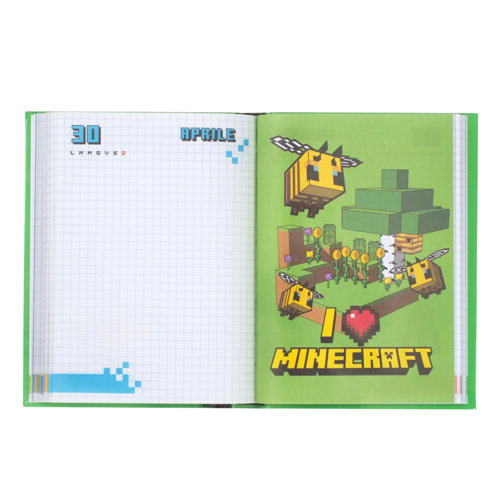 Minecraft Diario 12 Mesi -  Giornaliero non datato creeper