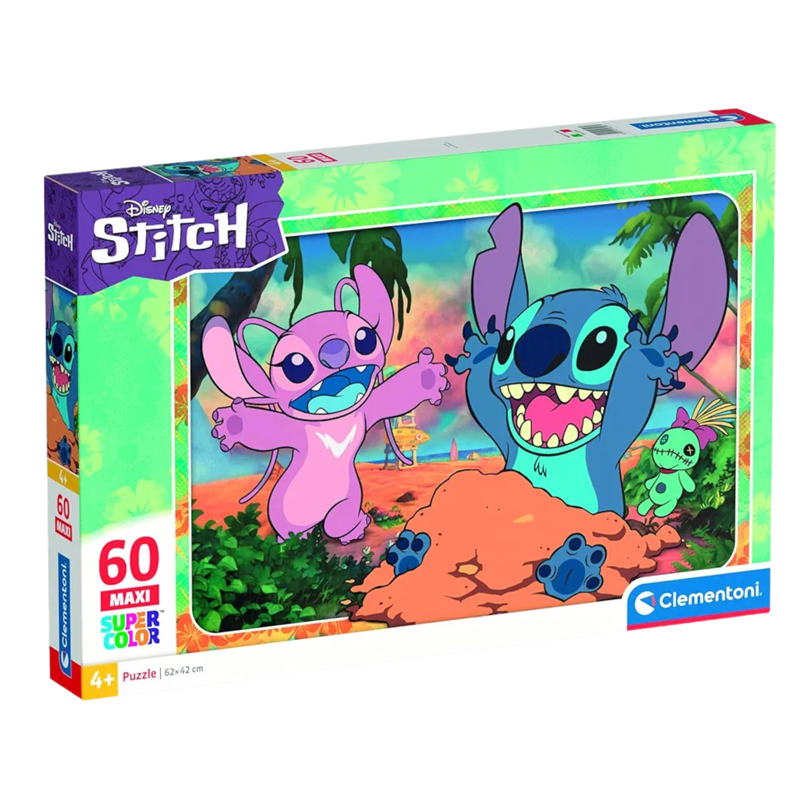 Clementoni- Disney Stitch Supercolor 60 Maxi Pezzi