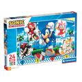 Clementoni Supercolor Puzzle  Sonic 24 Maxi Pezzi