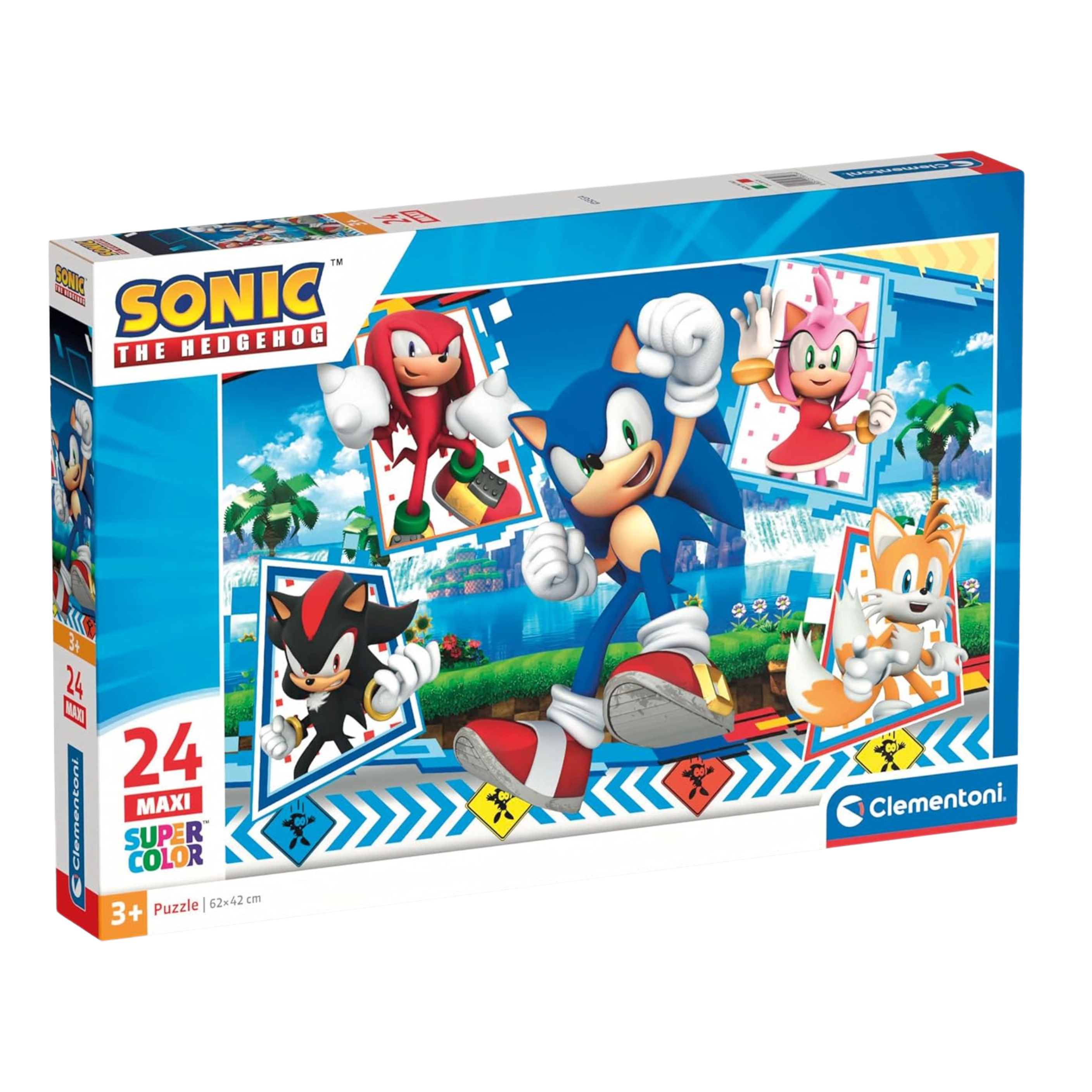 Clementoni Supercolor Puzzle  Sonic 24 Maxi Pezzi