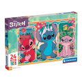 Clementoni- Disney Stitch Supercolor 24 Maxi Pezzi