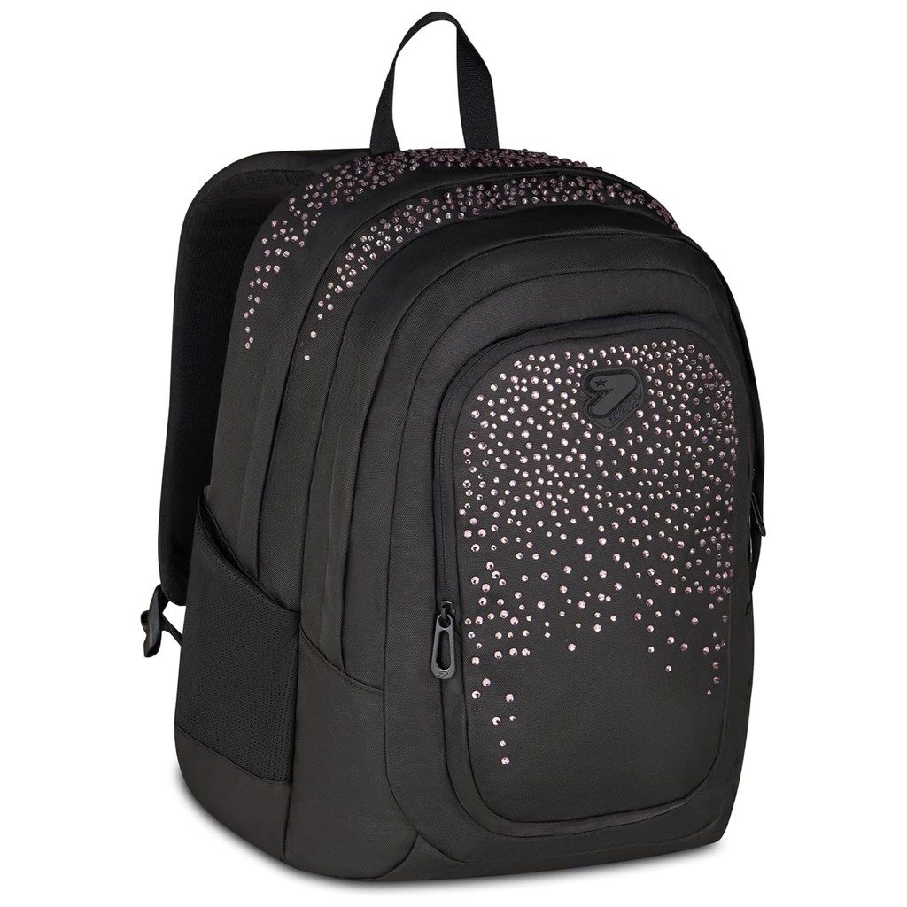 Zaino Seven Diamond Swarovski Black/Pink - Tech GlitzyCute