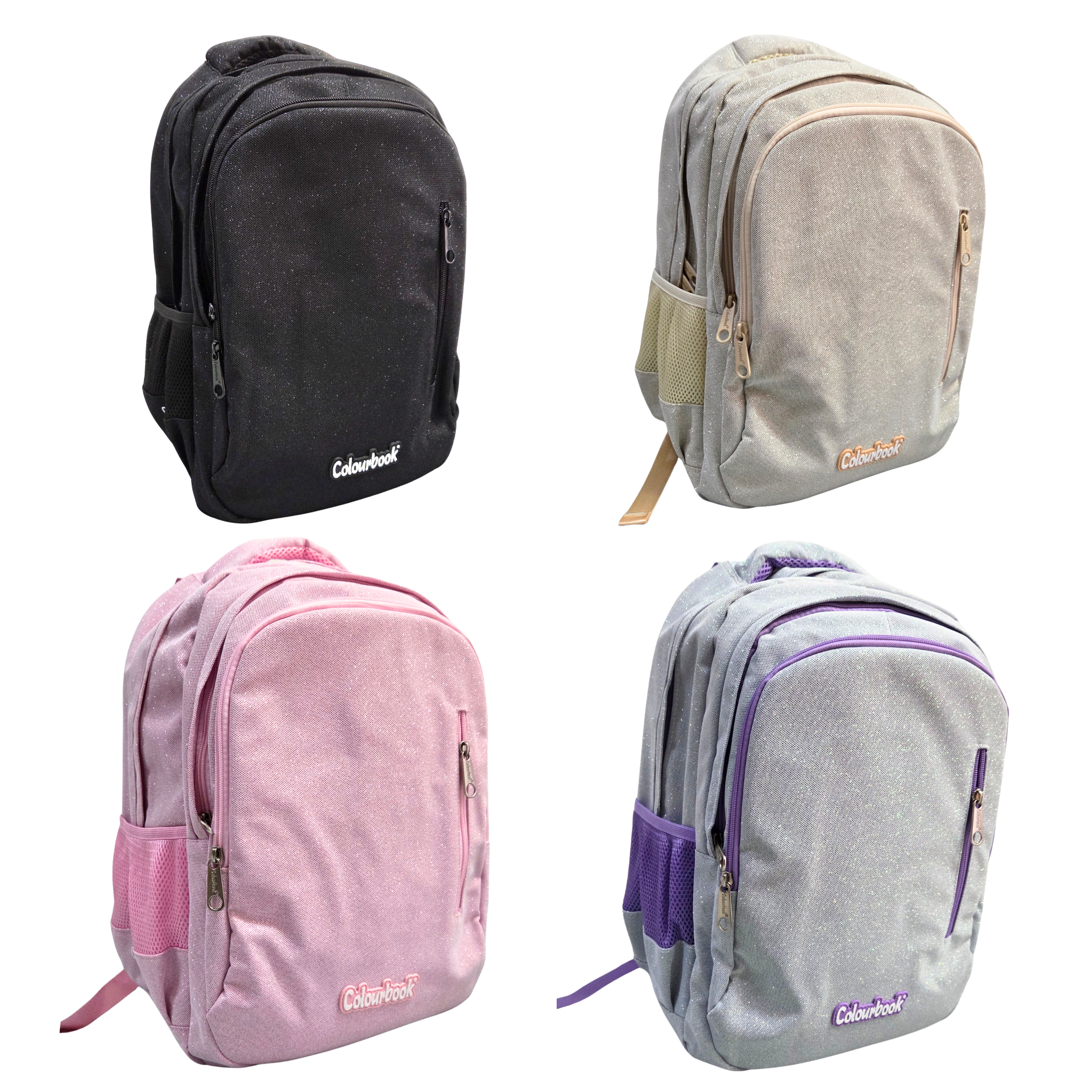 Zaino Glitterato Colourbook Scuola