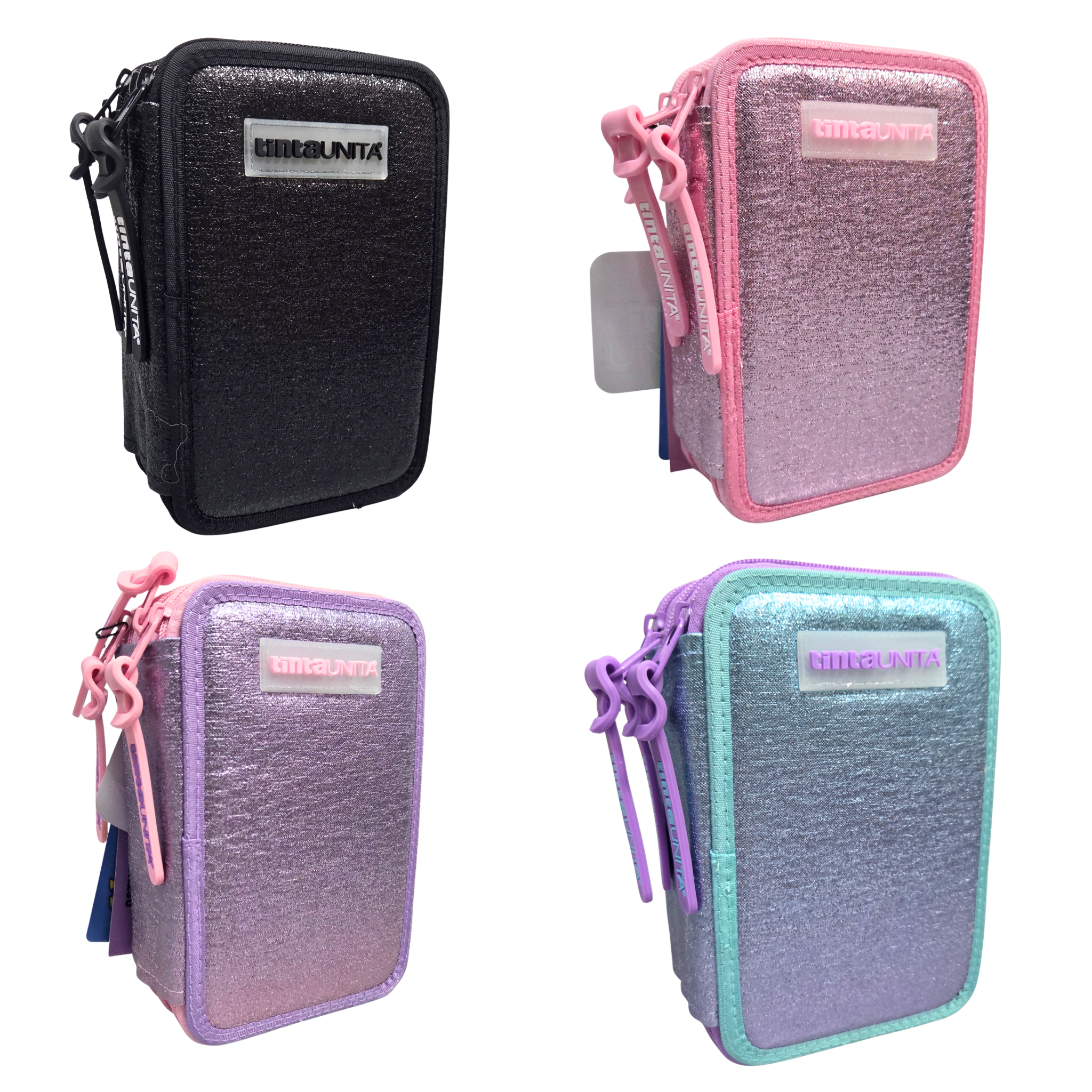 Astuccio Triplo Gradient TINTA UNITA – Completo di Accessori
