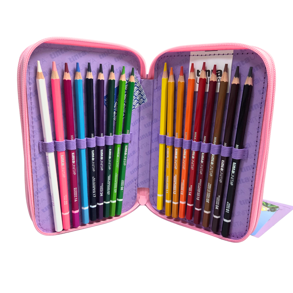 Astuccio Triplo Gradient TINTA UNITA – Completo di Accessori
