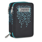Seven Astuccio Scuola 3 Zip Brillantinato