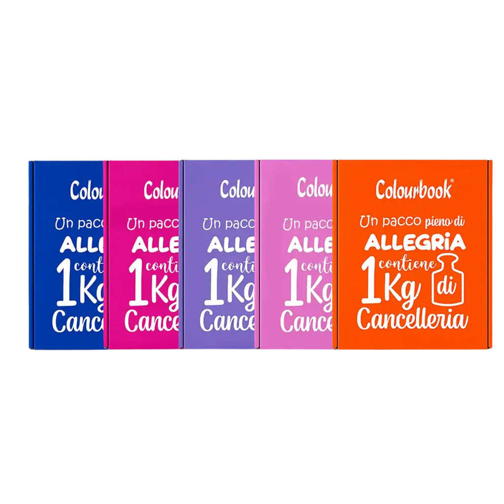 Box Allegria 1kg cancelleria assortita - Colourbook