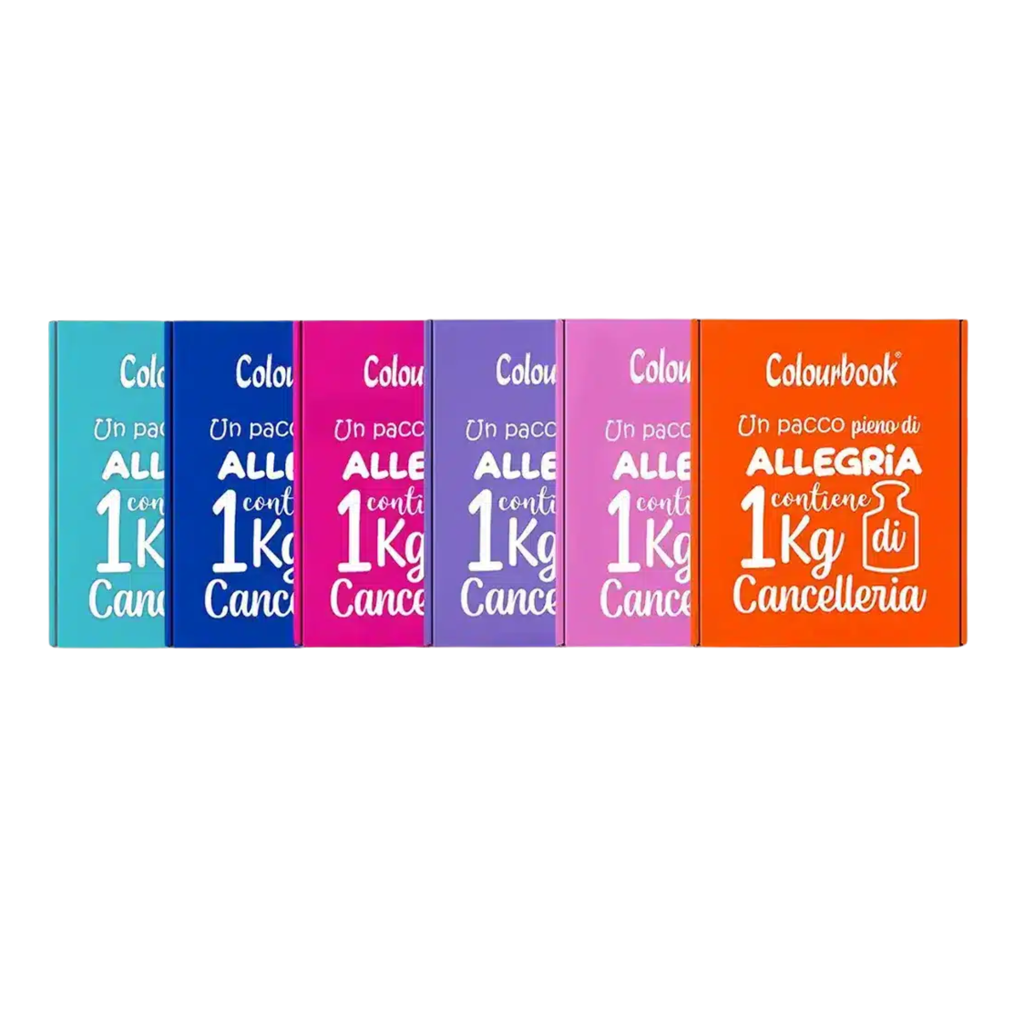 Box Allegria 1kg cancelleria assortita - Colourbook