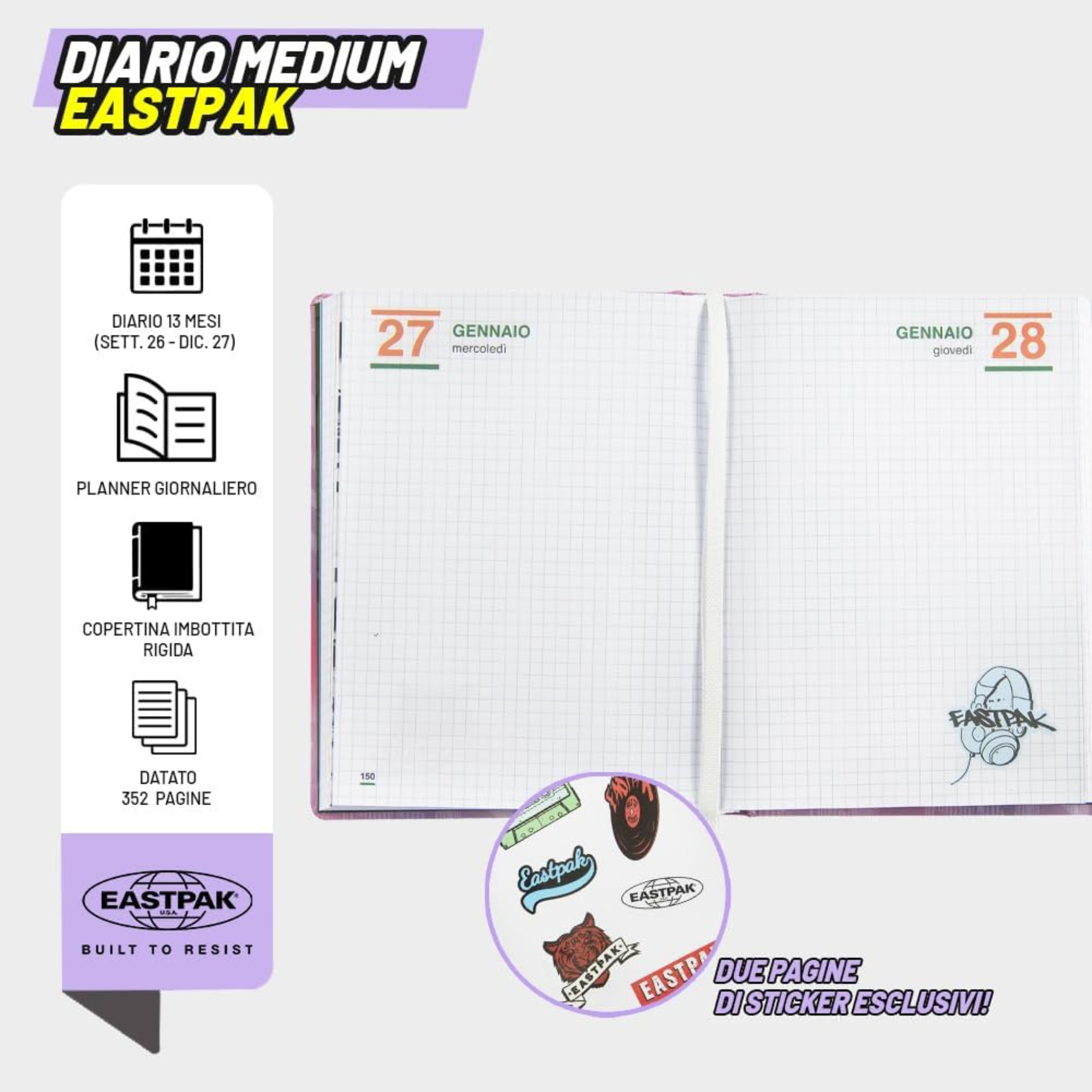 EASTPAK - Diario Scuola 2026-2027
