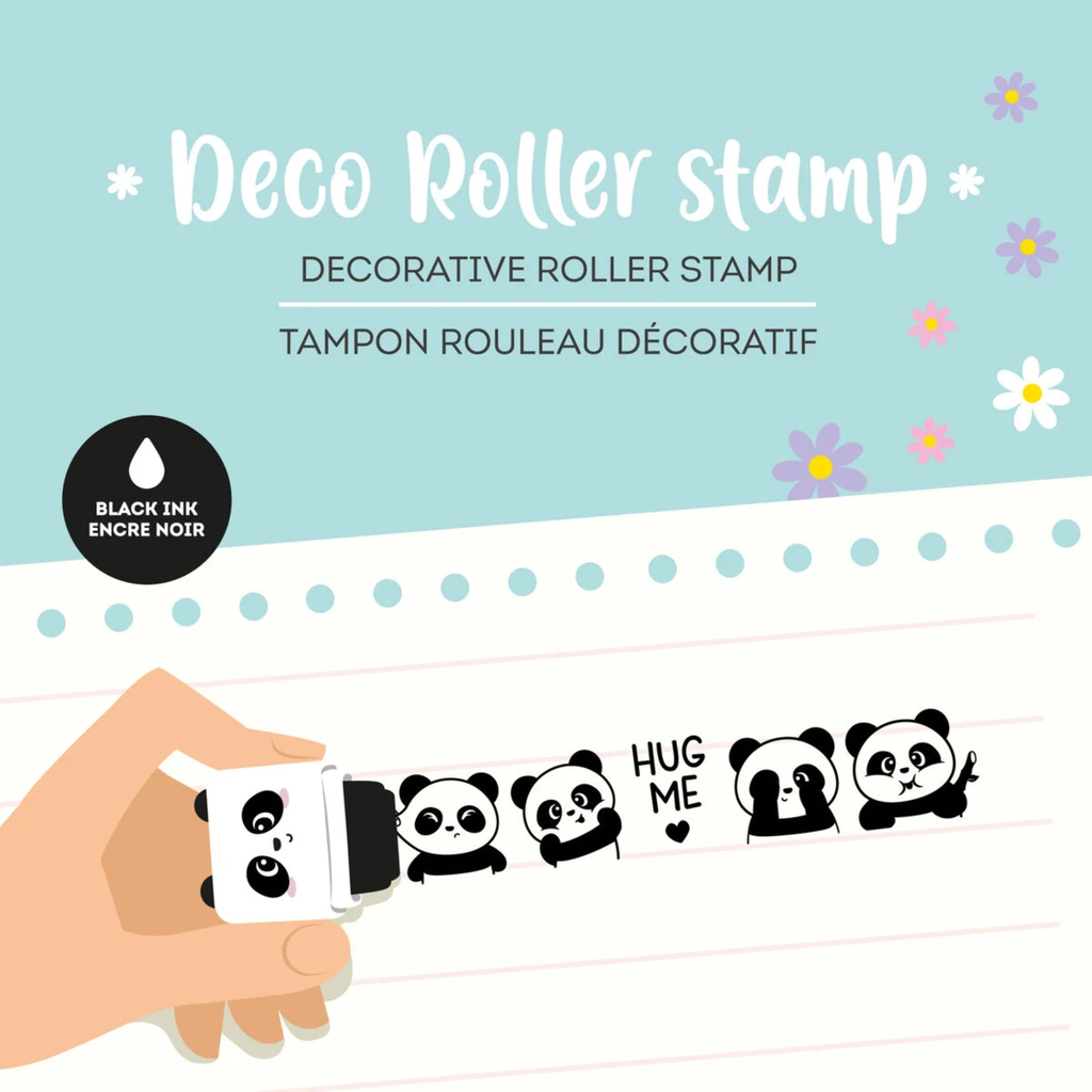 Legami - Timbro Decorativo a Rullo - Panda - Roller Stamp