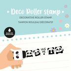 Legami - Timbro Decorativo a Rullo - Panda - Roller Stamp