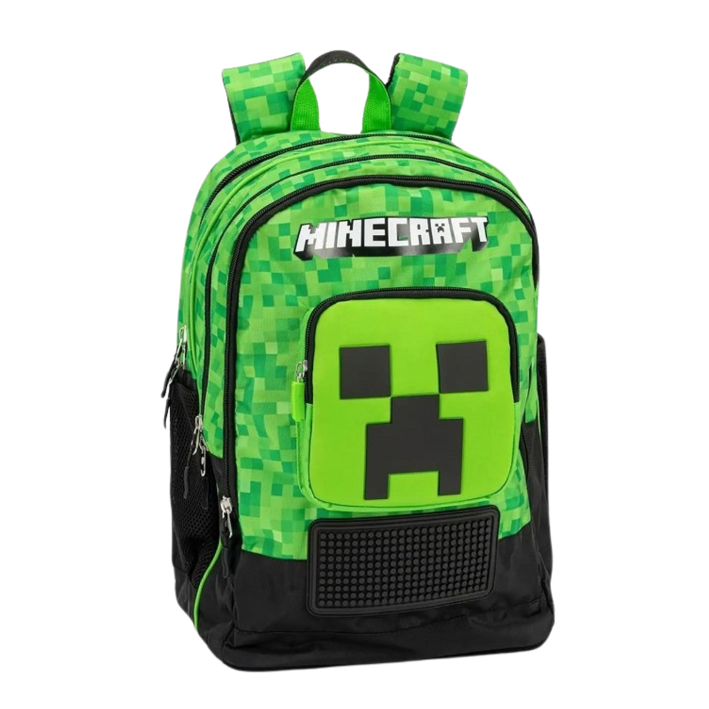 ZAINO MINECRAFT PIXEL - ORGANIZZATO