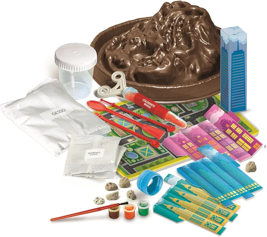 Clementoni x Geopop - La Forza della Natura, Gioco Scientifico per Bambini 10+ Anni per Scoprire Fenomeni Naturali e Costruire Vulcani, Made in Italy