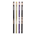 Colourbook Set 4 Matite HB Geolier, Con Gomma In Tinta, Licenza Ufficiale