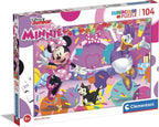 Clementoni - Supercolor Puzzle - Disney Minnie - 104 pezzi