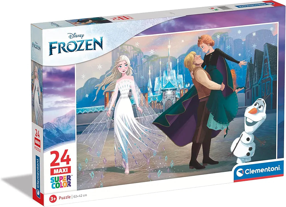 Clementoni - Supercolor Puzzle - Disney Frozen - 24 Pezzi