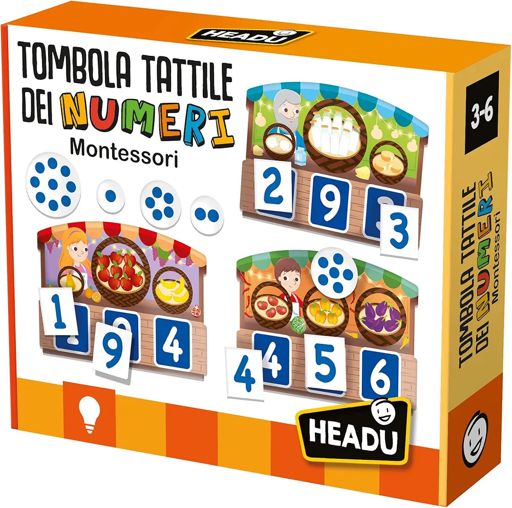 Headu Tombola Tattile Dei Numeri Montessori