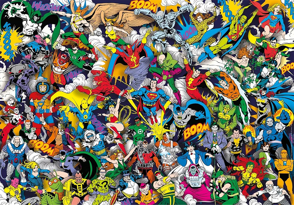 Clementoni - Impossible Puzzle - Dc Comics Justice League - 1000 Pezzi