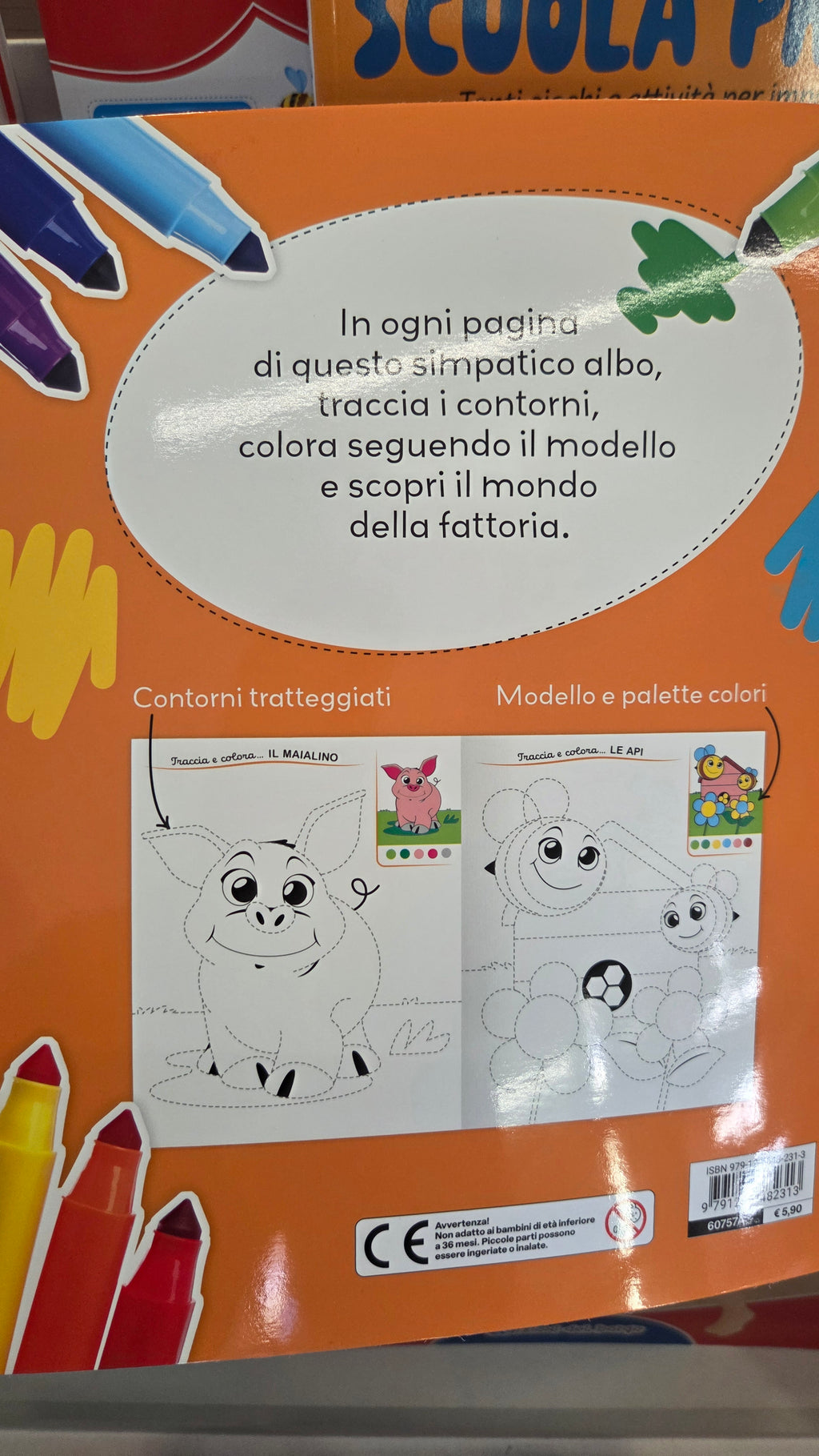 Fattoria. Traccia e colora. Ediz. a colori