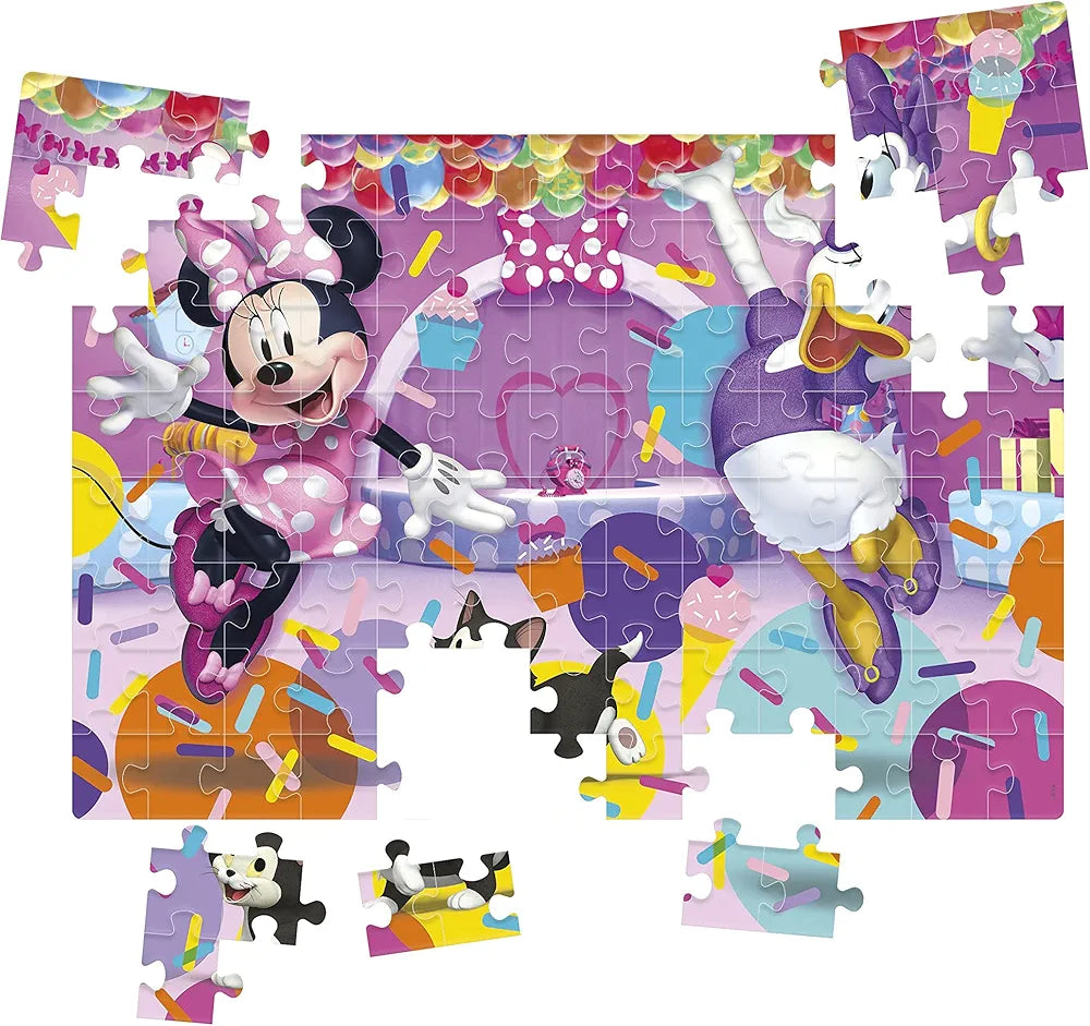 Clementoni - Supercolor Puzzle - Disney Minnie - 104 pezzi