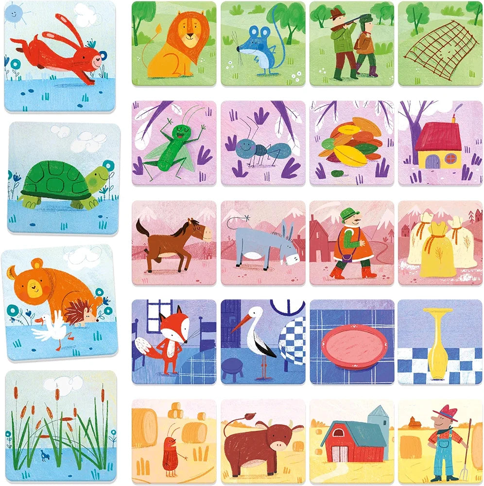 Headu Animali E Favole Gioca Componi E Inventa It55058 Gioco Educativo Per Bambini 3-6 Anni Made In Italy