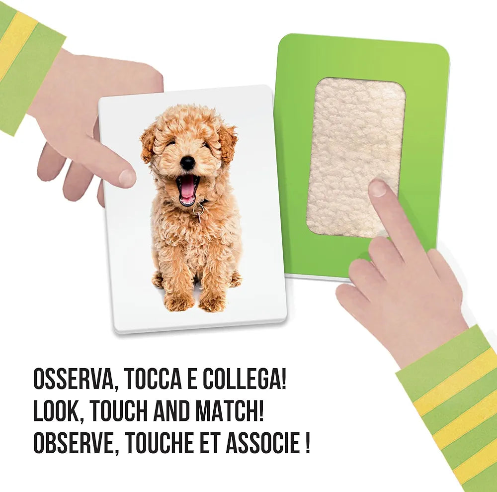 Headu Flashcards Tactile Montessori Osserva Tocca E Senti Mu23738 Gioco Educativo Per Bambini 1-4 Anni Made In Italy