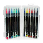Set di 12 Pennarelli con Punta Pennello Bright Colours - Brush Markers