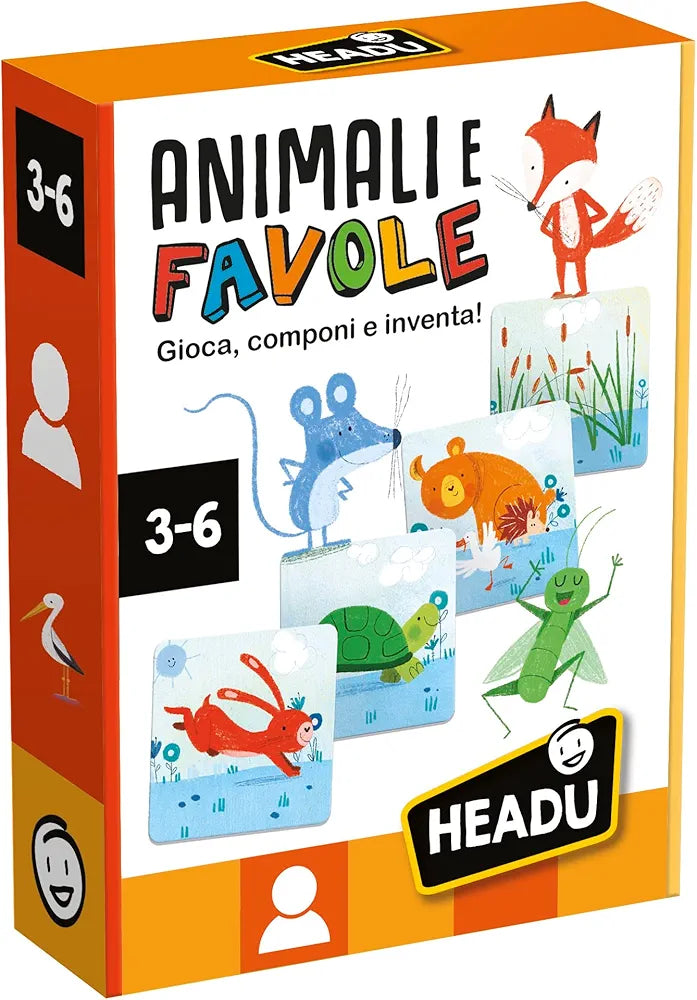 Headu Animali E Favole Gioca Componi E Inventa It55058 Gioco Educativo Per Bambini 3-6 Anni Made In Italy