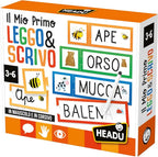 HEADU - Il Mio Primo Leggo e Scrivo, Imparo a Leggere e Scrivere a tre anni, Un Gioco Educativo per Bambini dai 3 ai 6 anni, Made in Italy