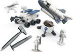 Clementoni Scienza e Gioco Lab - Asteroid Kit di Scavo Spaziale con Shuttle e Rover, Laboratorio Scientifico per Bambini dai 6+
