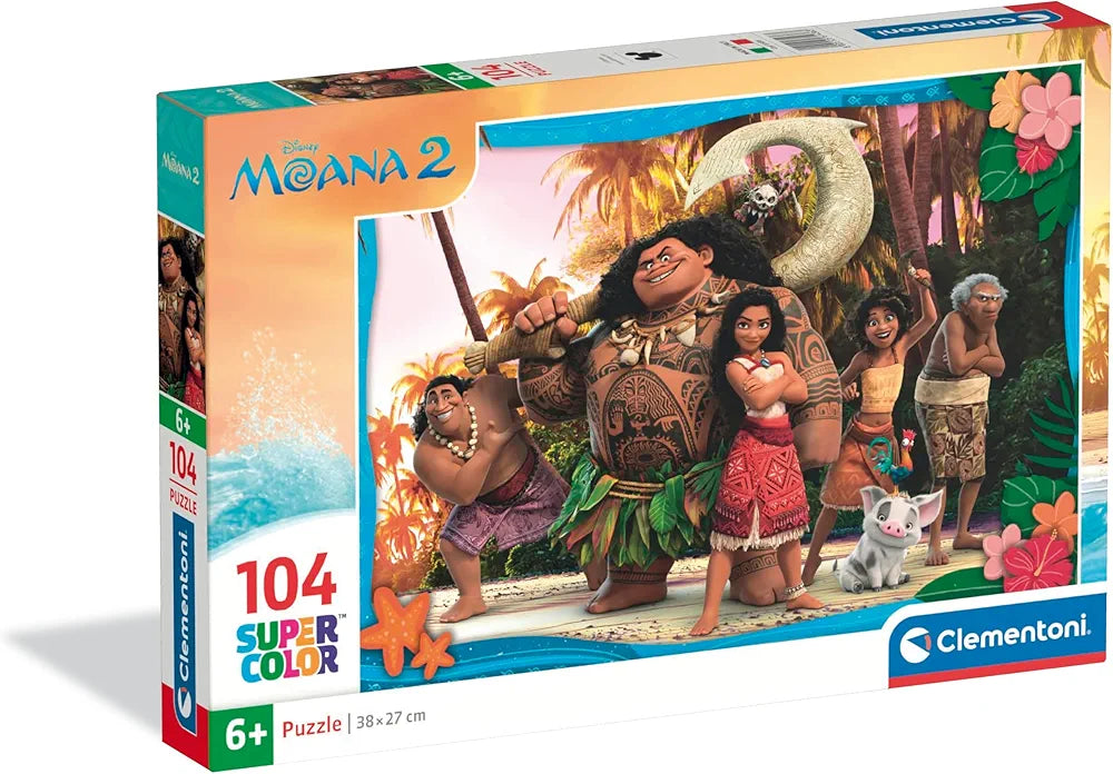 MOANA DISNEY Puzzle per Bambini 104 Pezzi Supercolor