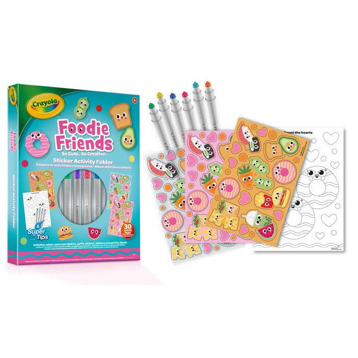Crayola Activity & Sticker Folder Foodie Friends