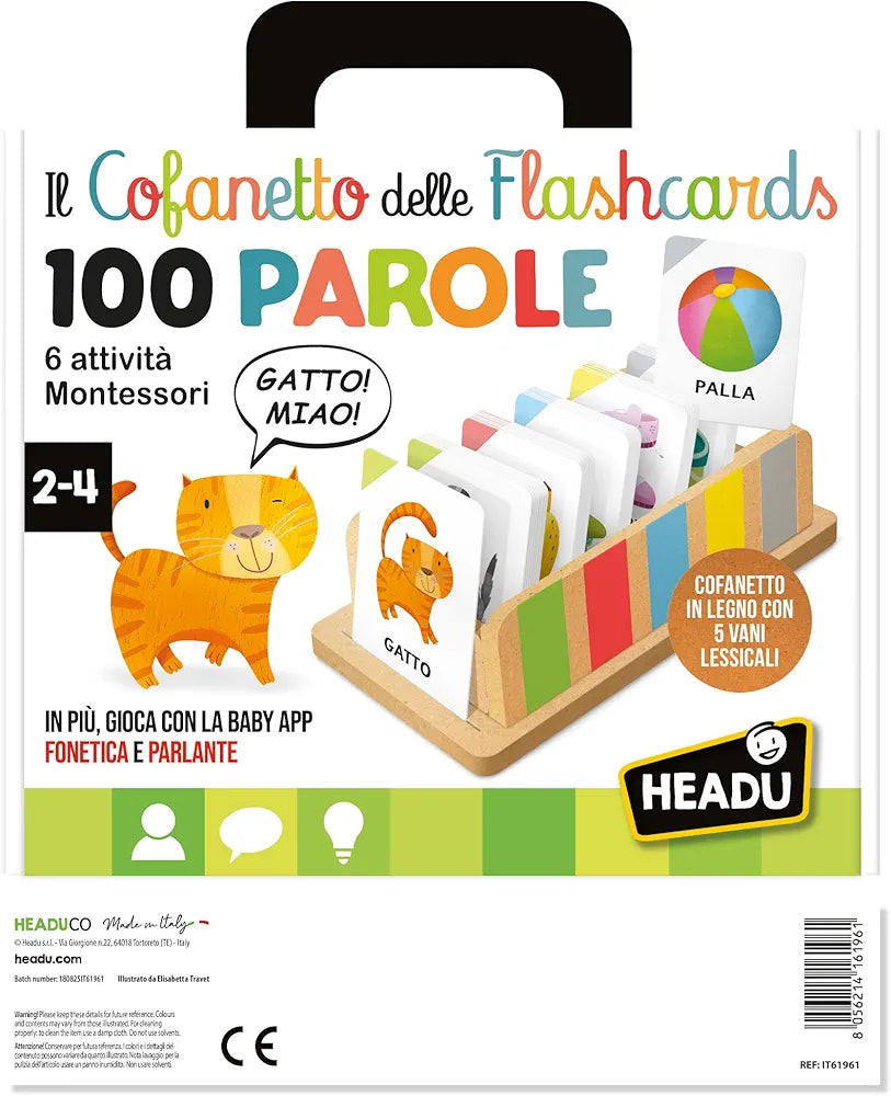 HEADU - Il Cofanetto delle Flashcards 100 parole