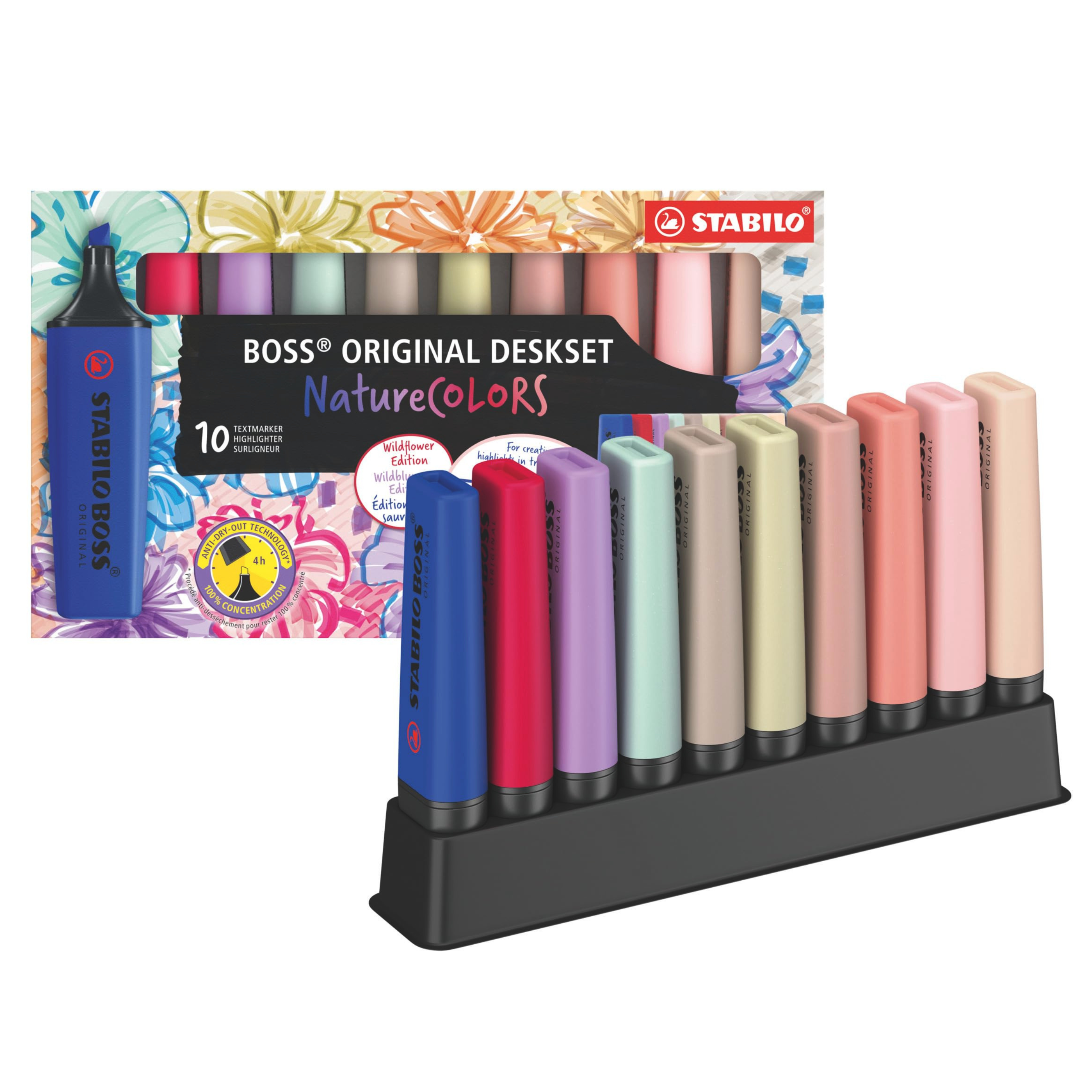 STABILO BOSS ORIGINAL NatureCOLORS Wildflower Desk 10 Colori