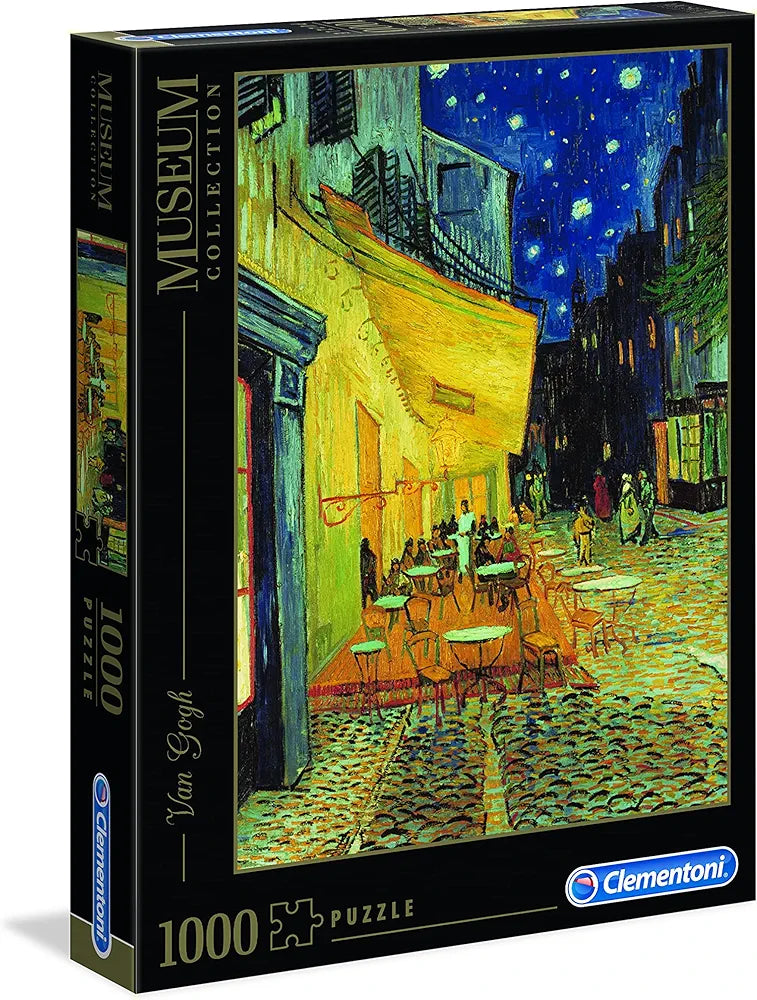 Clementoni - Museum Collection Puzzle - Van Gogh, Esterno di caffè di Notte - 1000 Pezzi