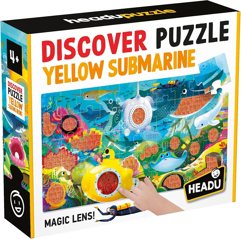 Headu Discover Puzzle Yellow Submarine Gioca e Scopri con il Magico Sottomarino
