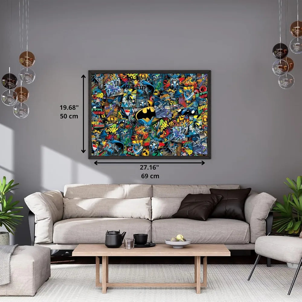 Clementoni - Impossible Puzzle - Batman - 1000 Pezzi - Made In Italy - Puzzle Adulti